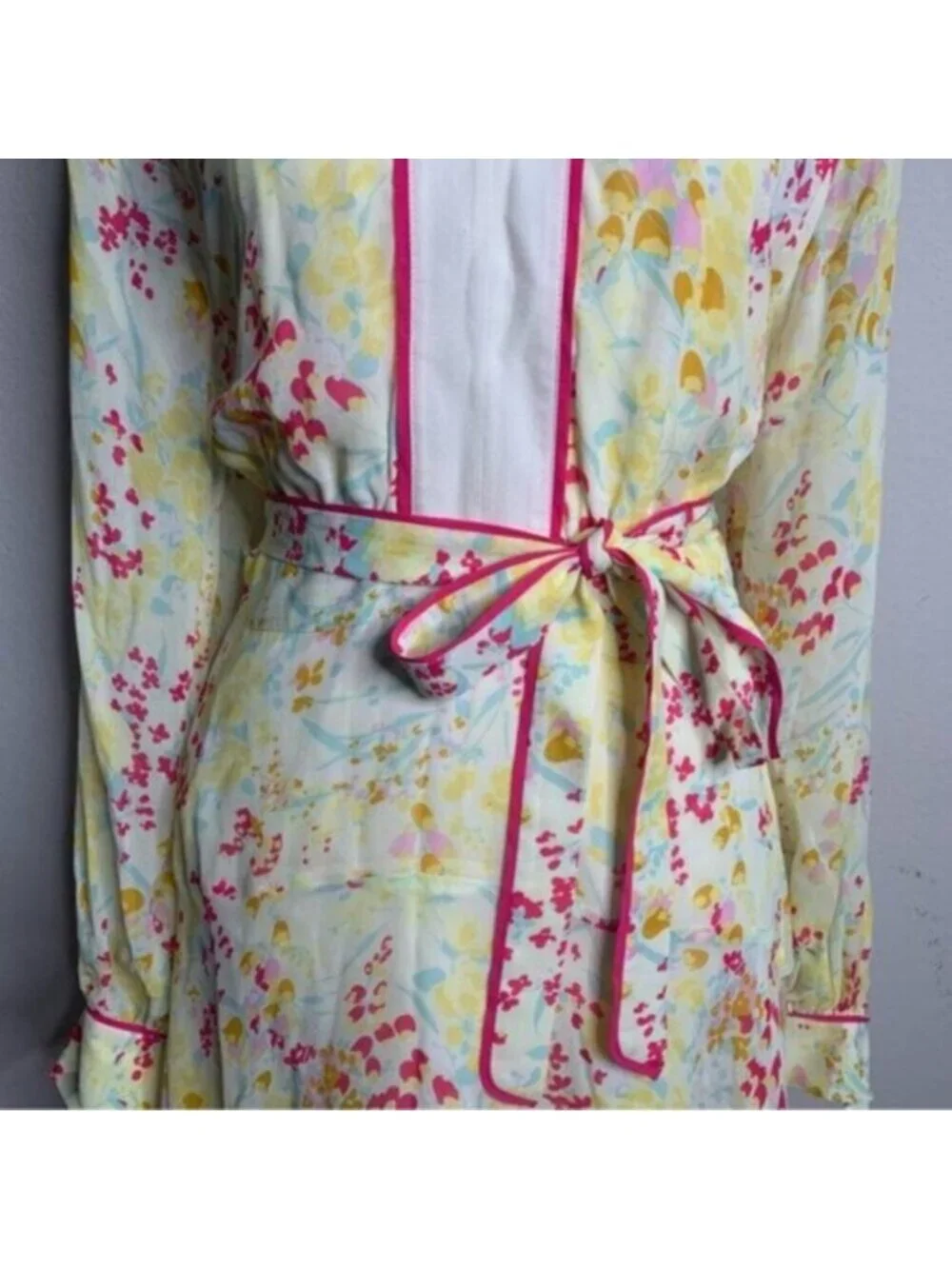 NWT Reiss Molly Floral Puff Long Sleeve Mini Dress - Picture 9 of 14